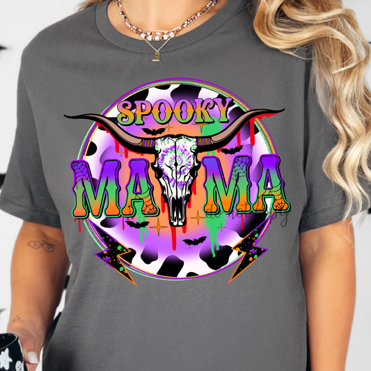 Spooky Mama neon Dtf