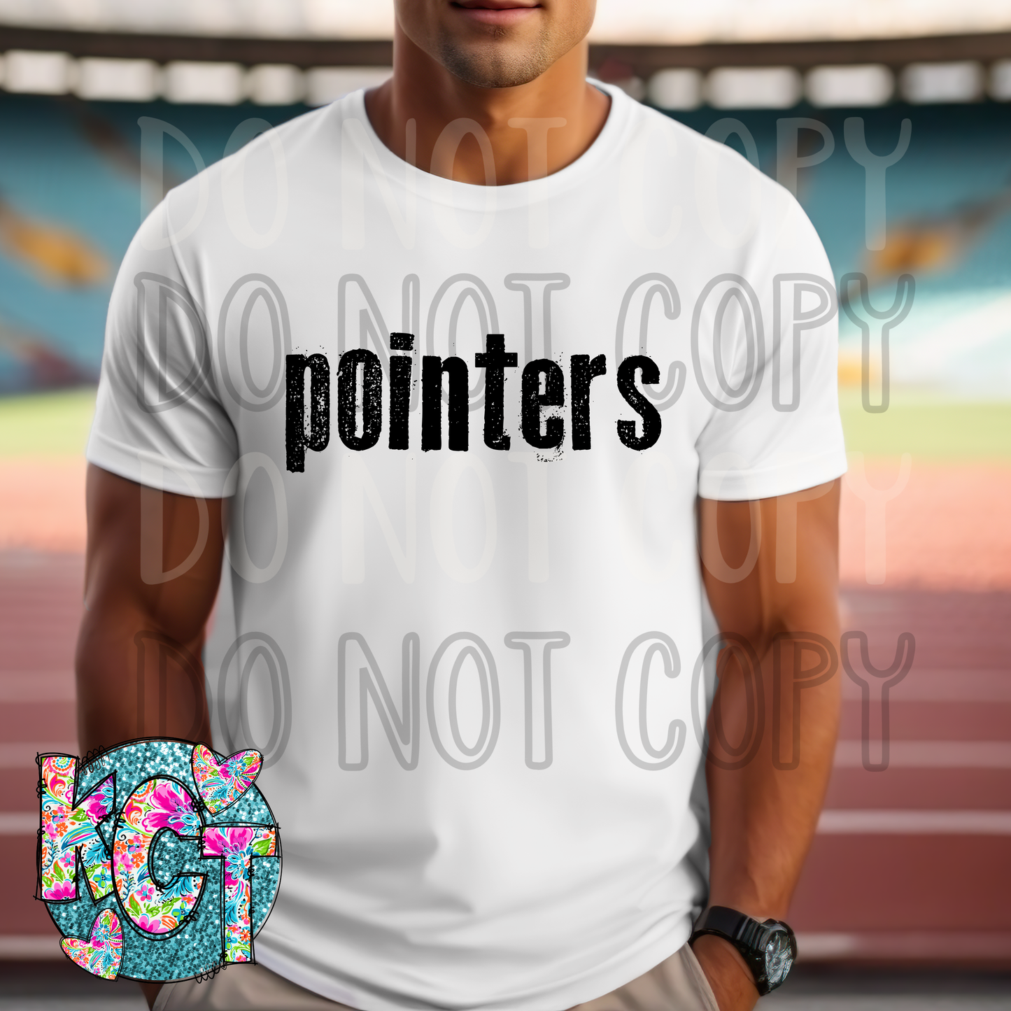 Pointers Typography Mascot DTF