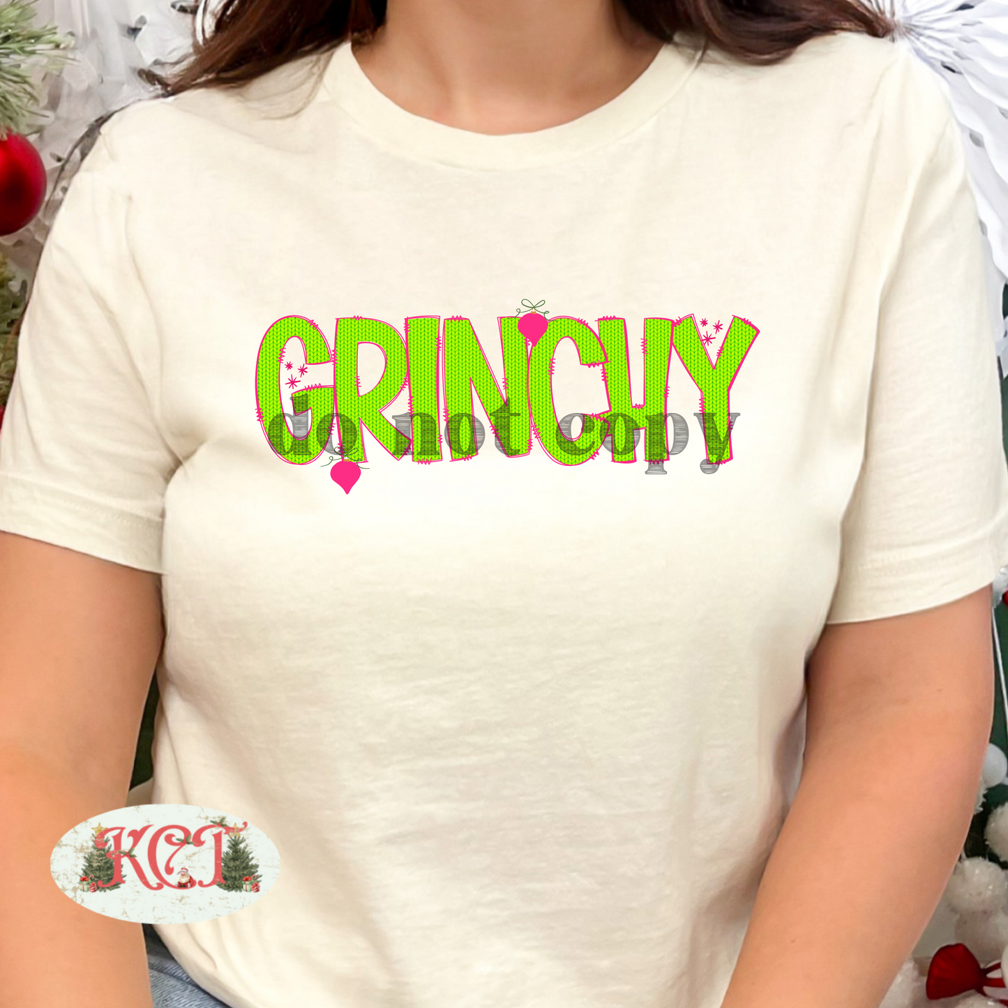 Grinchy Green Knit png