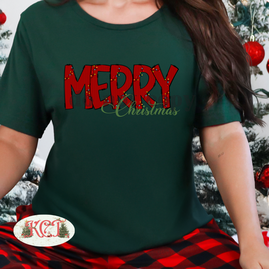 Merry Christmas Red Knit png