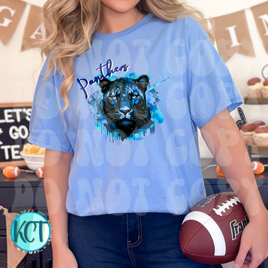 Panthers Watercolor Dtf