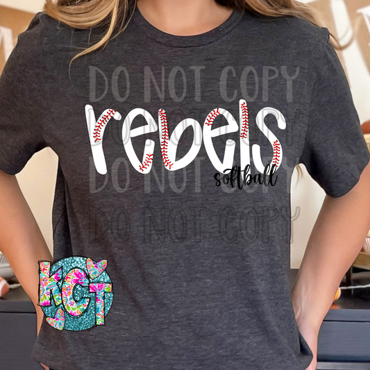 Rebels Softball DTF