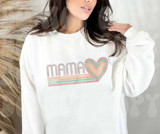 Mama with pastel heart Dtf