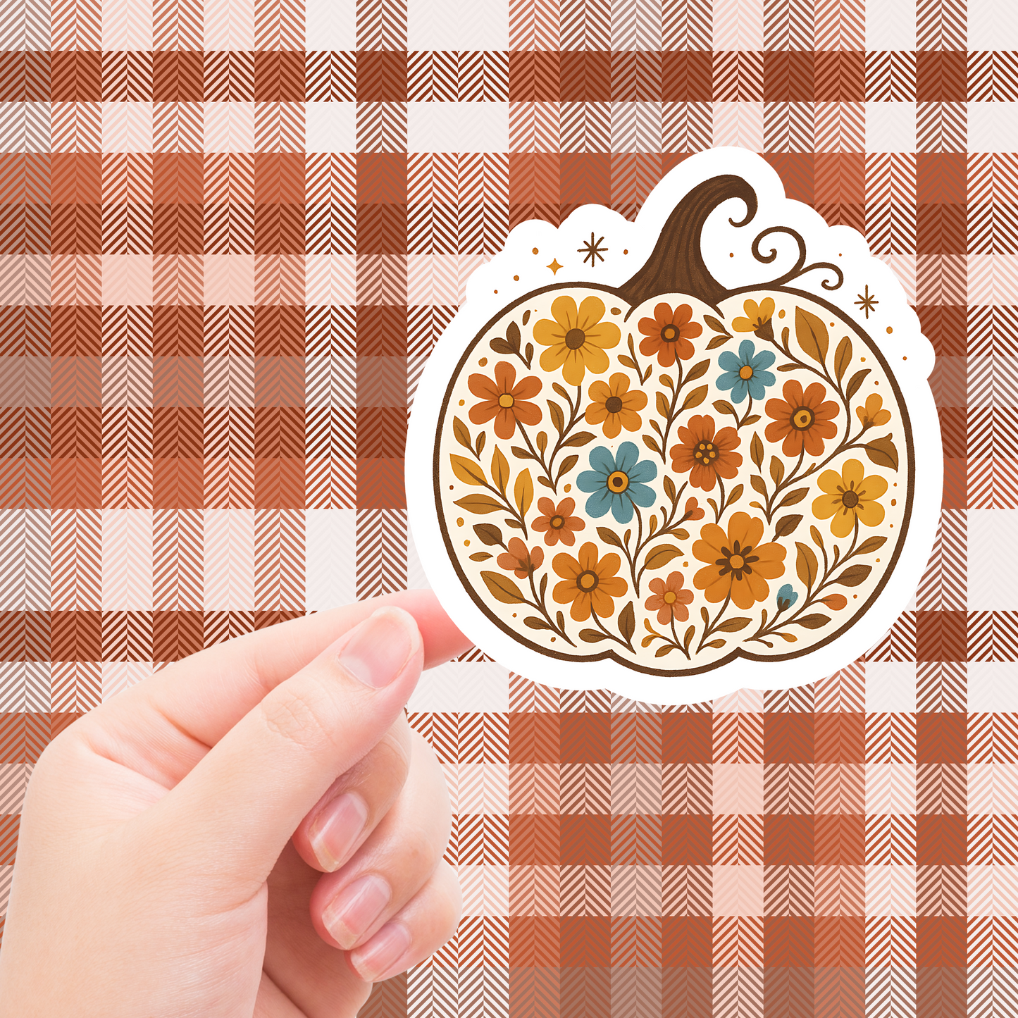 fall foral pumpkin DC