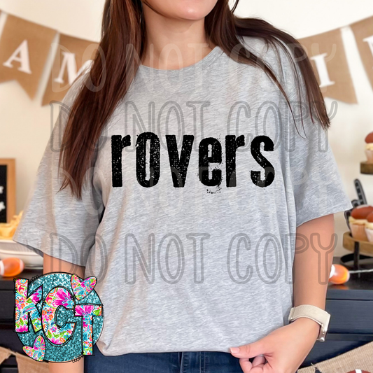 Rovers Typography Mascot DTF