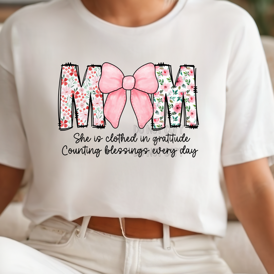 Mom with bow DTF (Copy)