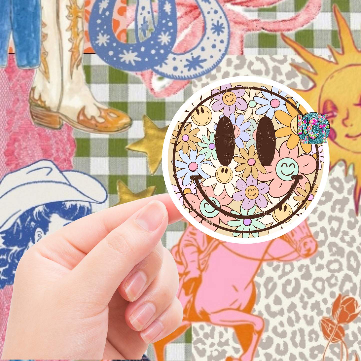 floral smiley DC