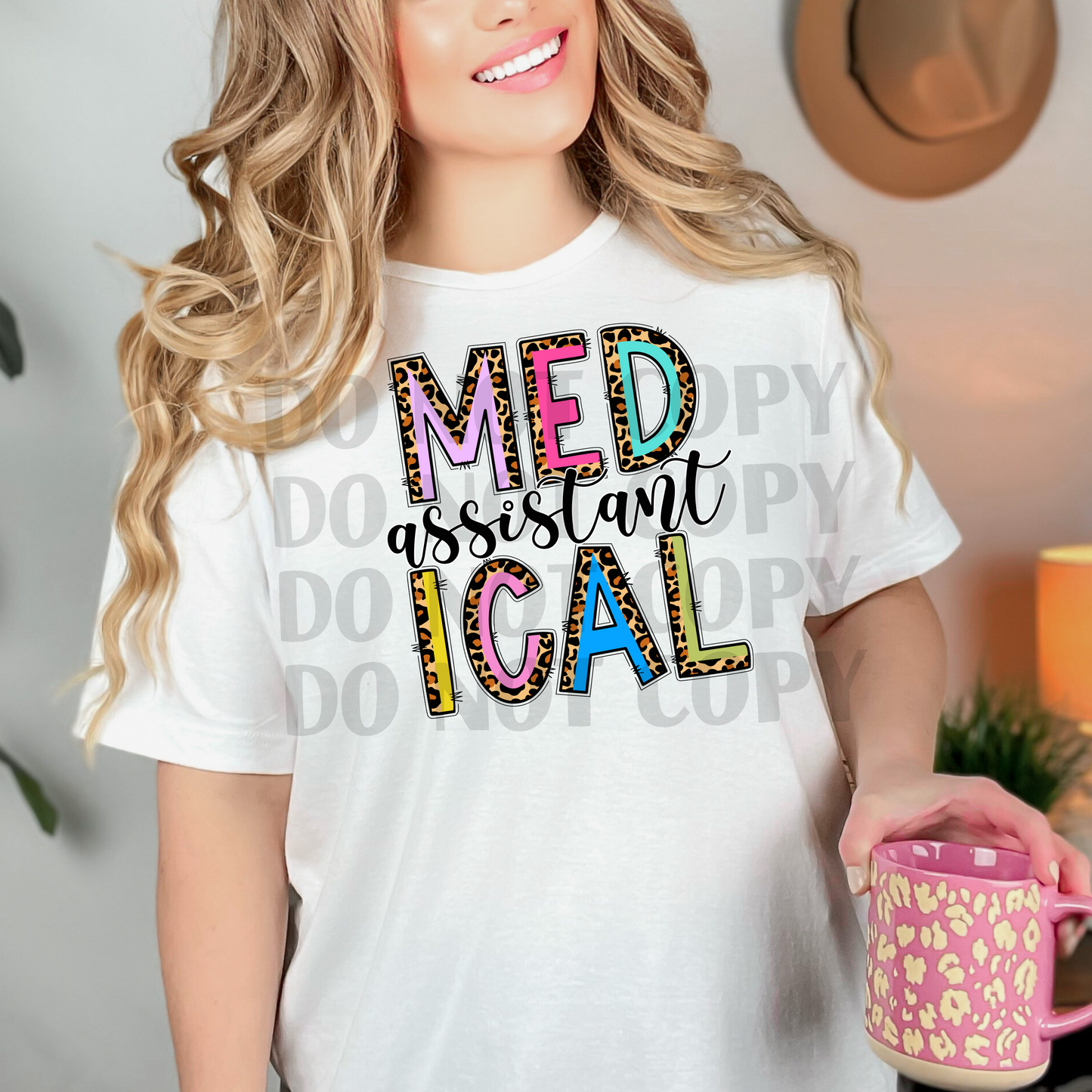 Medical Assistant Colorful Leopard DTF