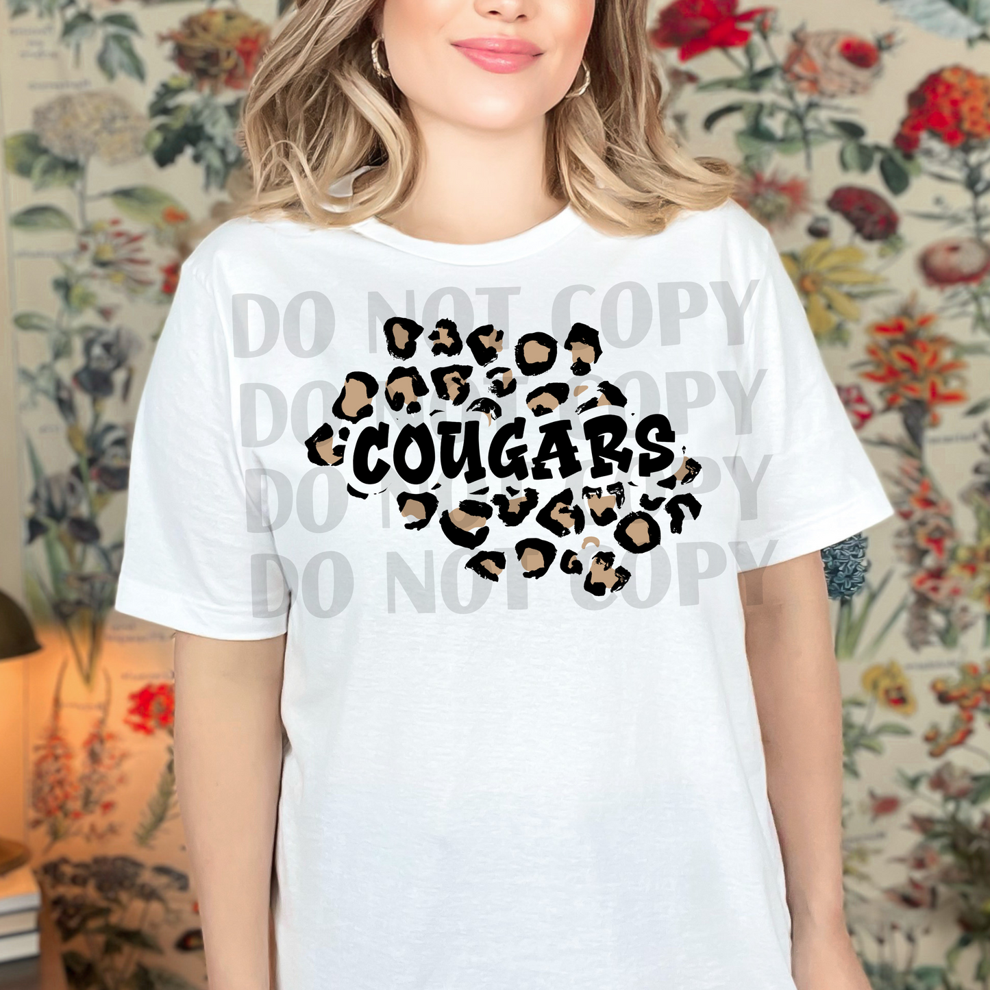 Cougars Leopard Bubble DTF