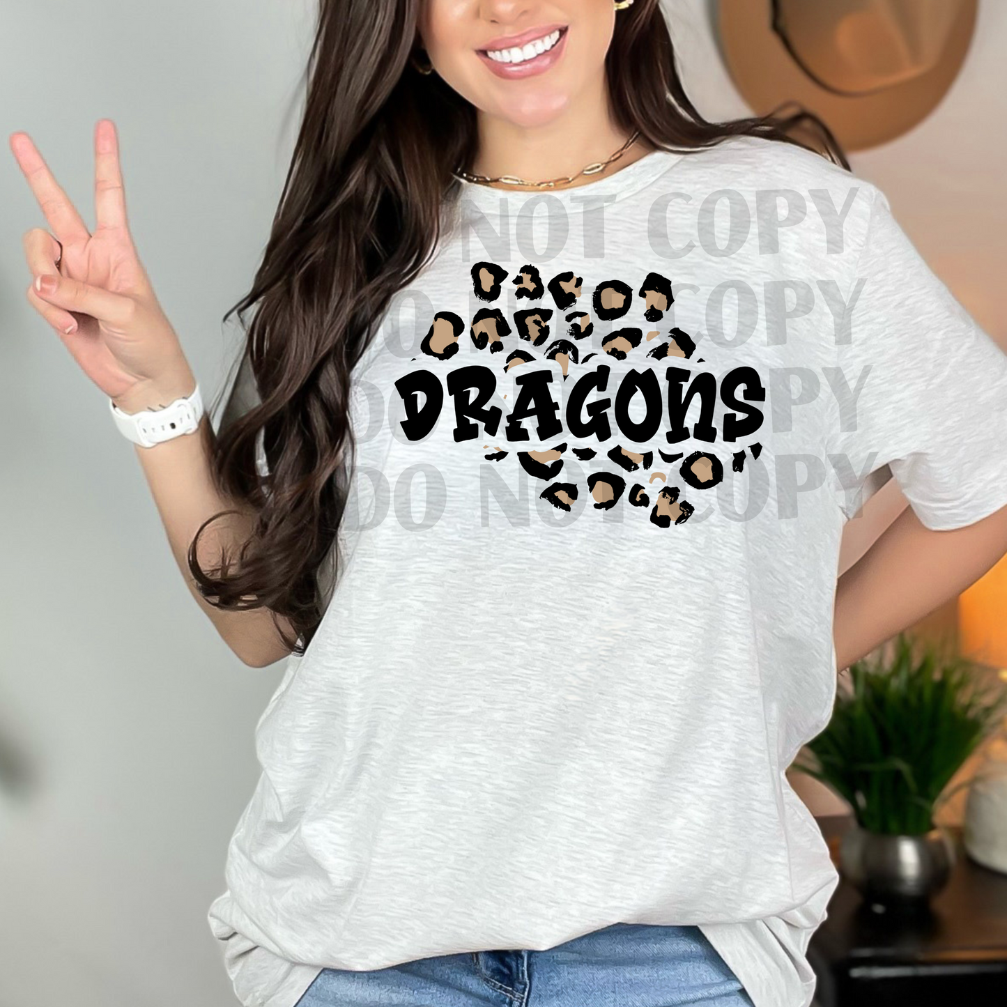 Dragons Leopard Bubble DTF