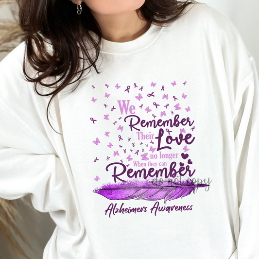 We remember Alzheimer's Awareness Dtf