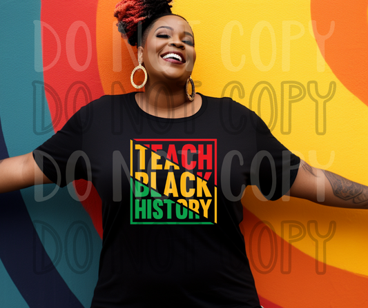 Black History Month Teacher Dtf