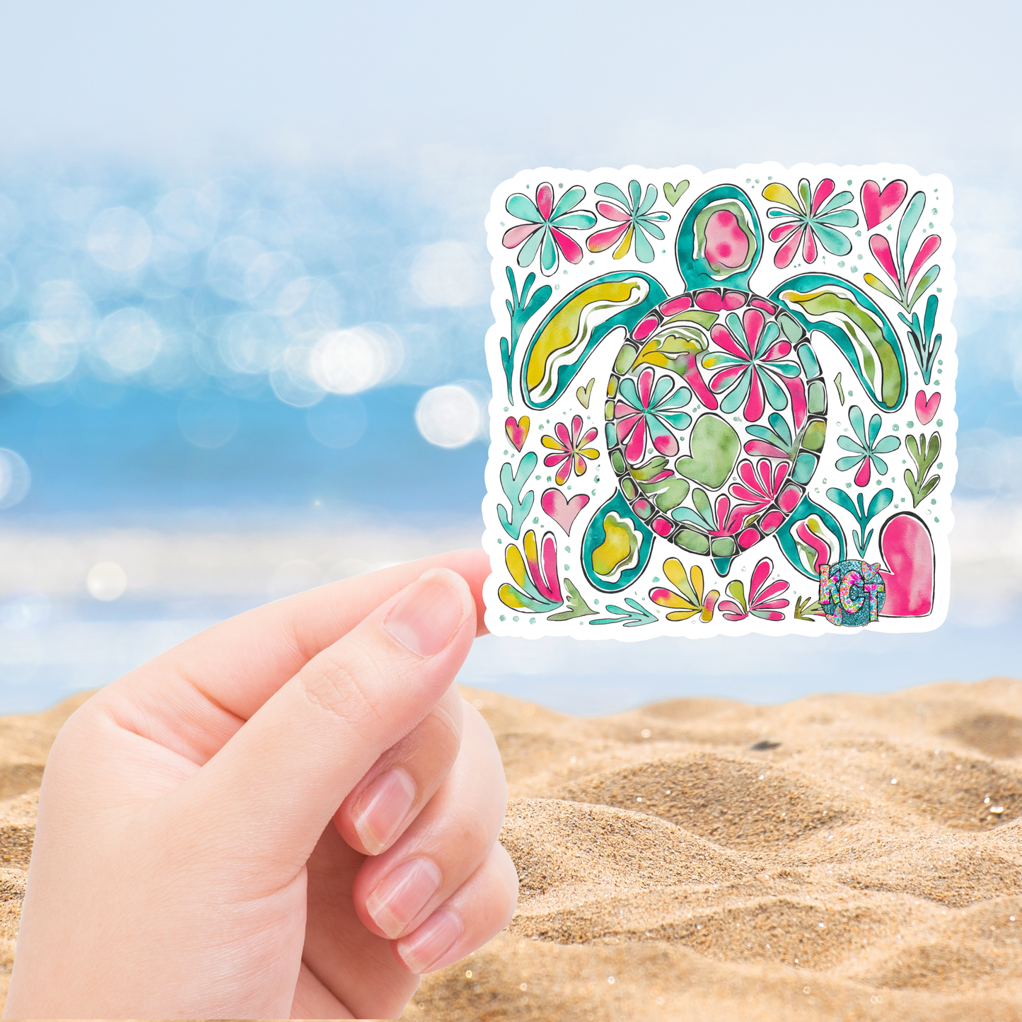 Sea Turtle watercolor DC
