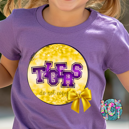 Tigers Glitter Yellow PNG
