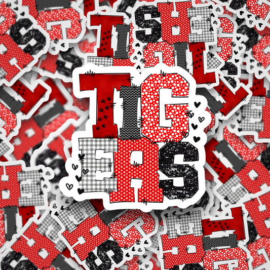 Tigers Doodle Red DC