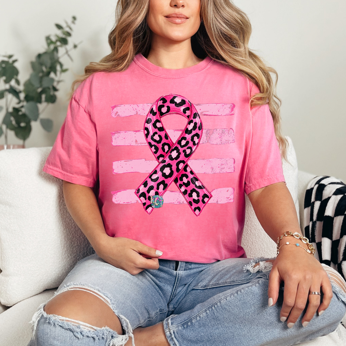 Breast Cancer Ribbon DTF