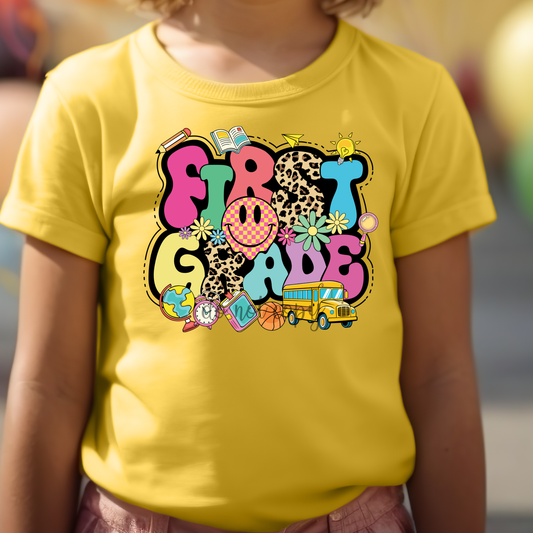 First Grade Girly Fun Dtf