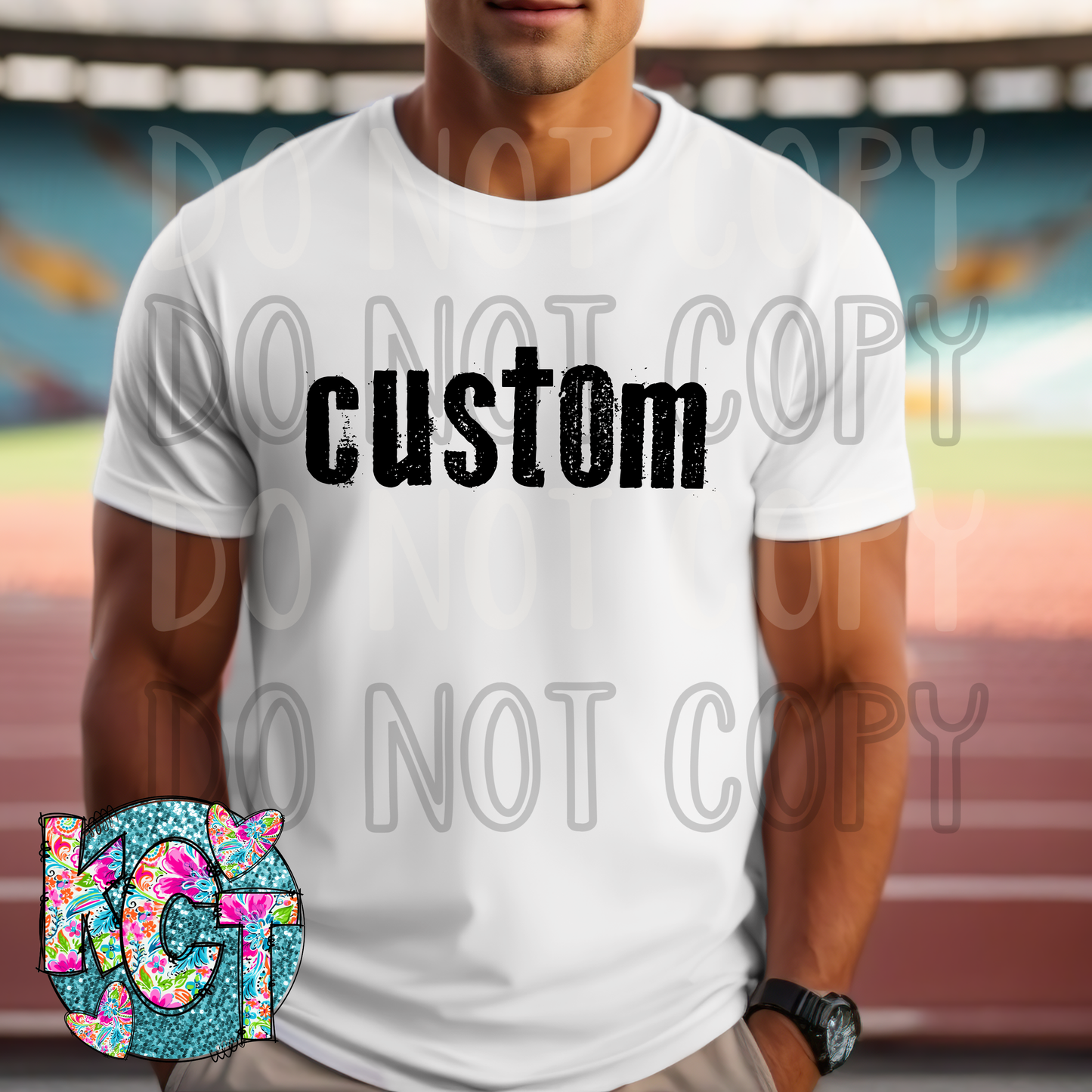 Custom Typography Mascot DTF