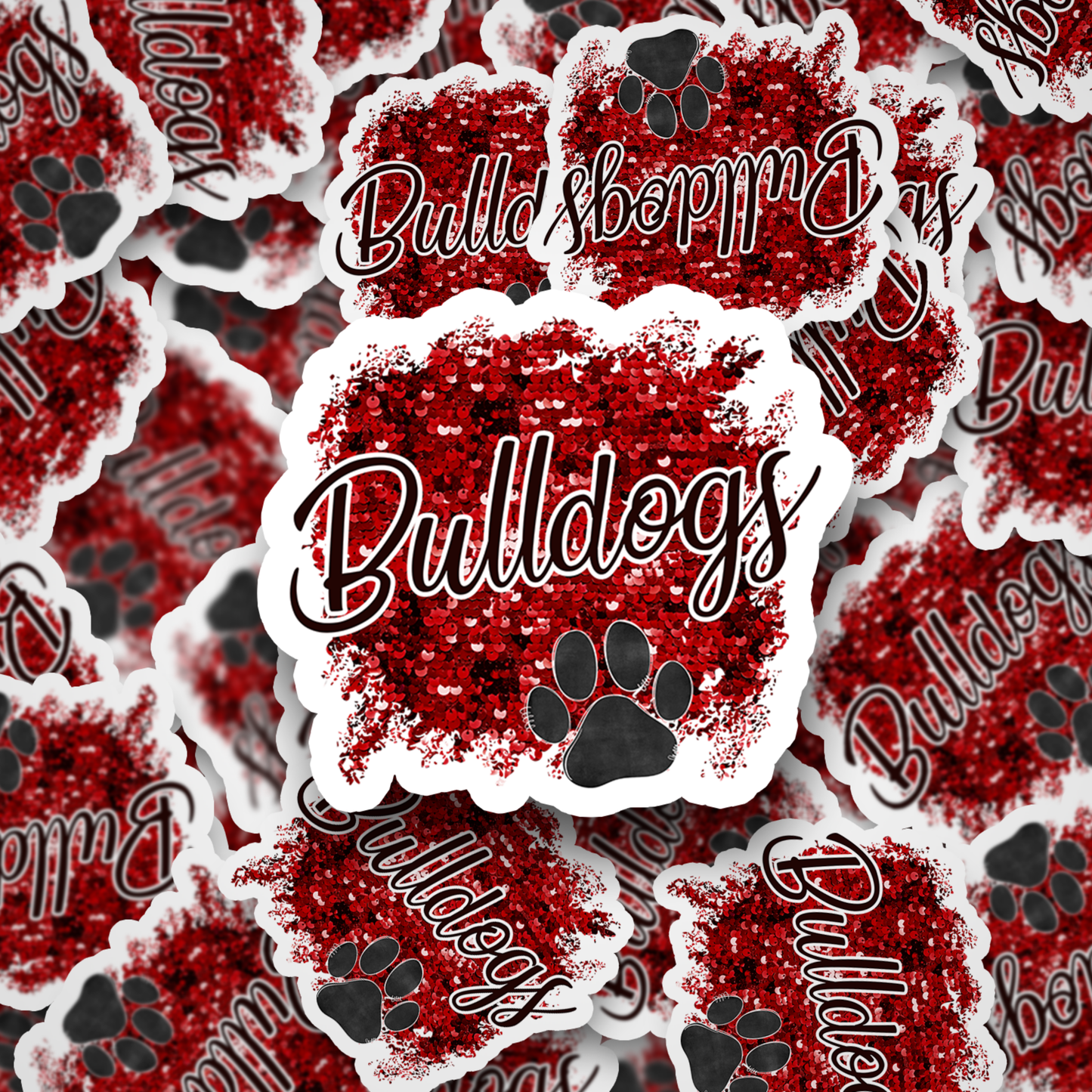 Bulldogs Sequins Red DC