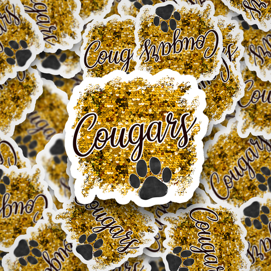 Cougars Sequins Yellow DC