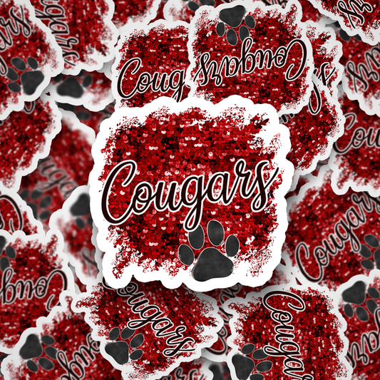 Cougars Sequins Red DC