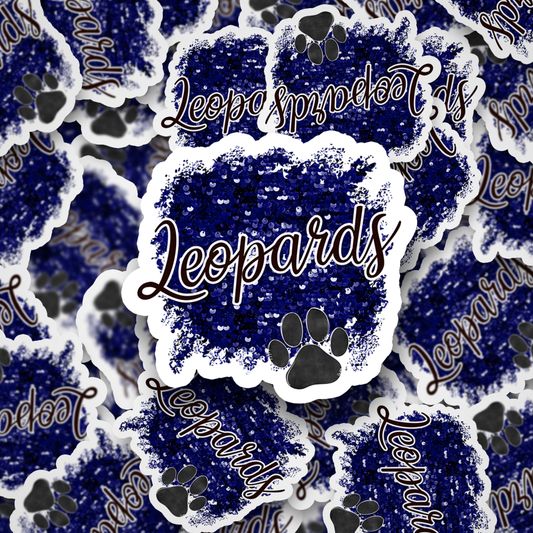 Leopards Sequins Blue DC