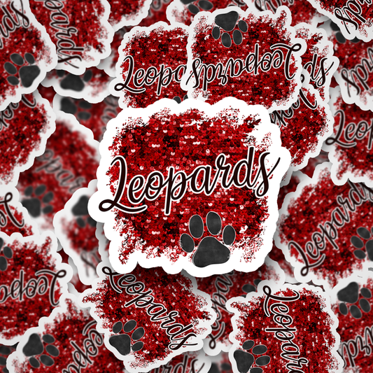 Leopards Sequins Red DC