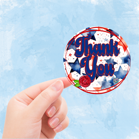 Thank You USA Bright Sticker Sheets