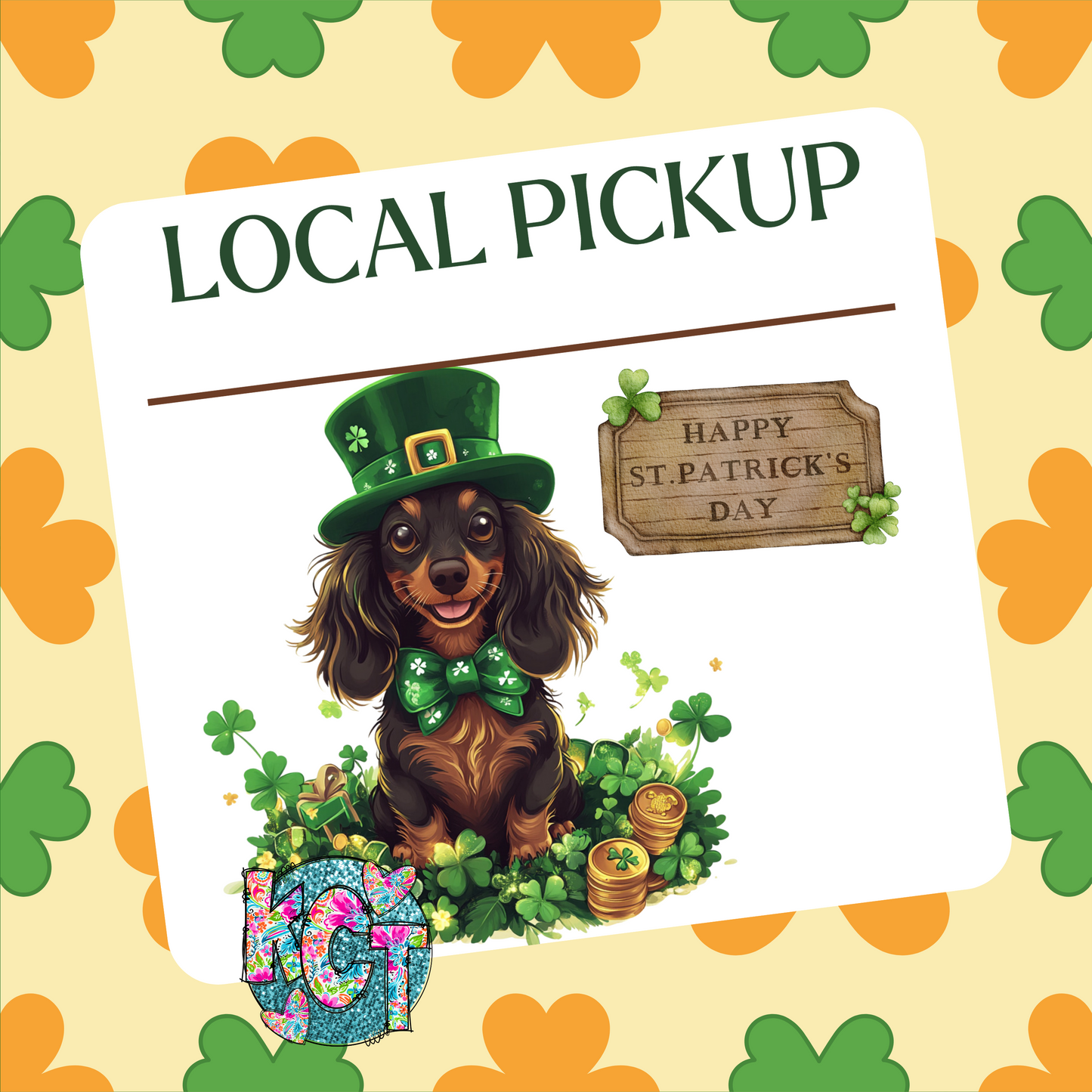 Local Pickup St. Patrick Puppy