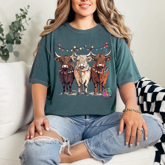 Christmas Cows DTF