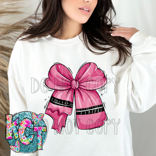 Crayon Pink Bow DTF