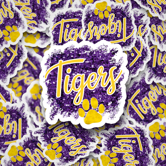Tigers Sequins Purple and Gold DC