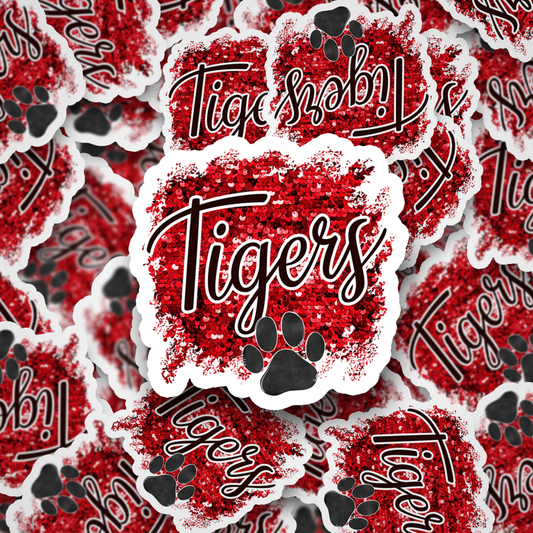 Tigers Sequins Red DC