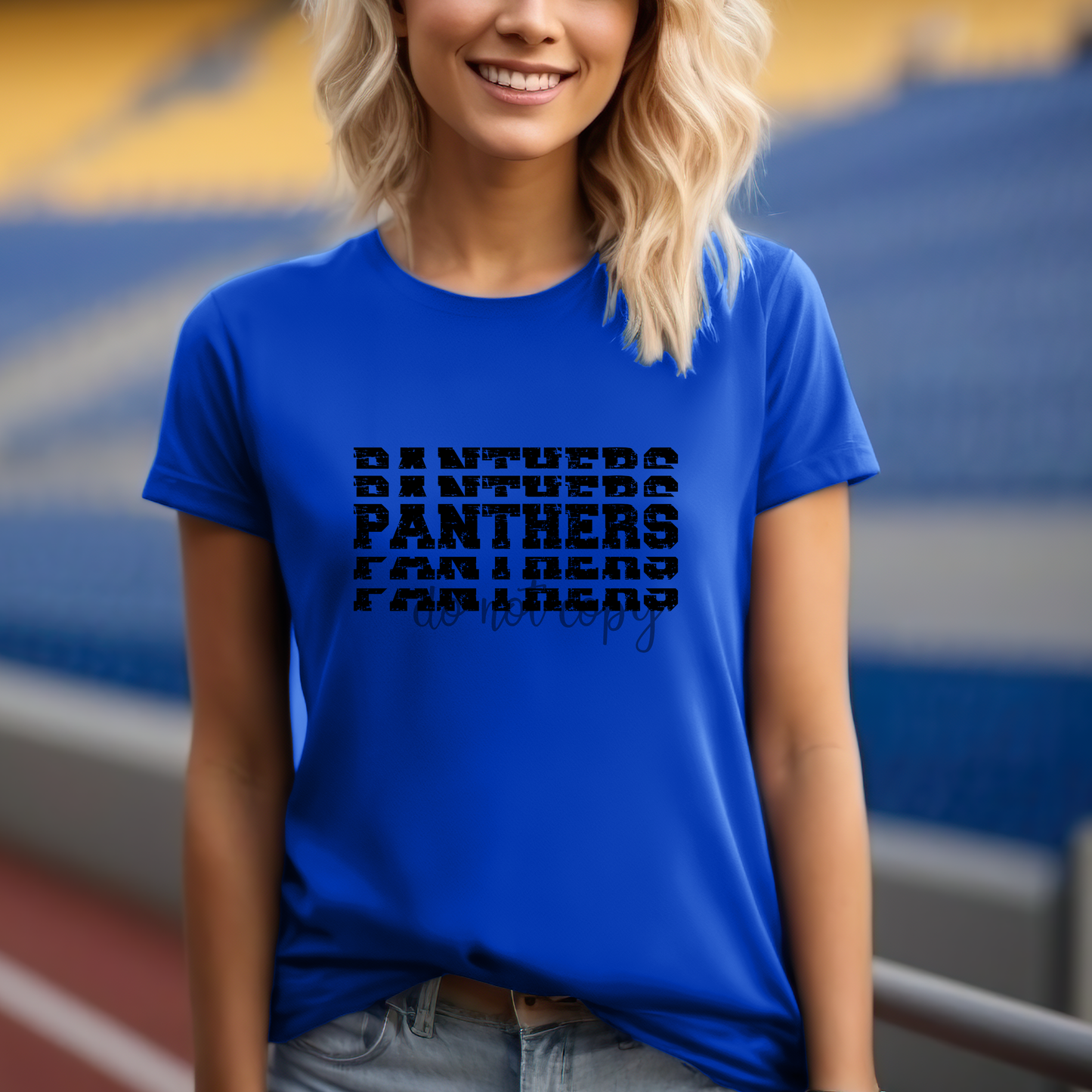 Panthers Mascot Stacked Black PNG