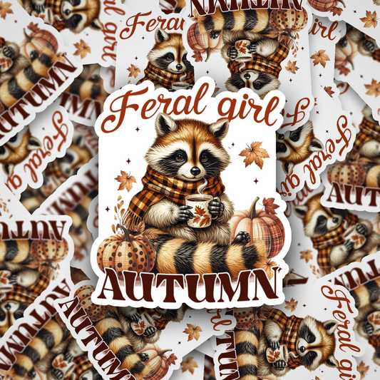 Feral Girl Autumn Racoon DC