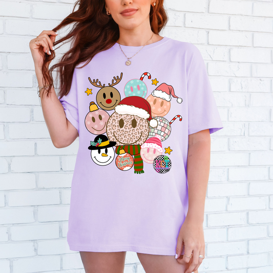 Christmas Smiley DTF