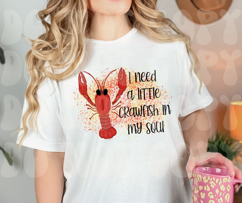 I need a little crawfish in my soul Dtf