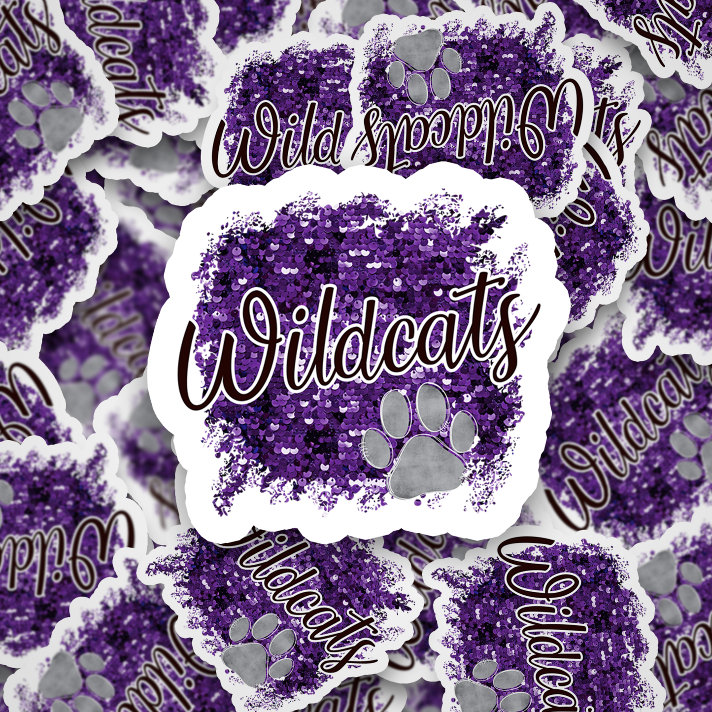 Wildcats Purple Sequin DC
