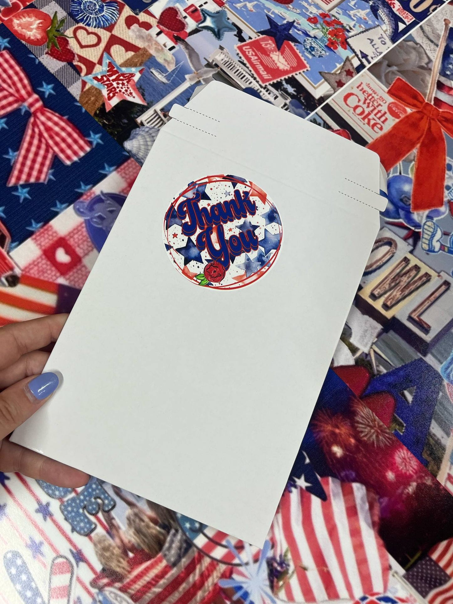 Thank You USA Bright Sticker Sheets
