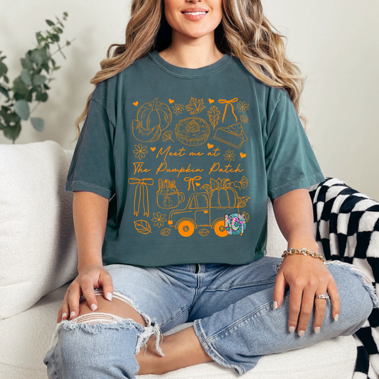 meet me at the pumpkin patch - orange