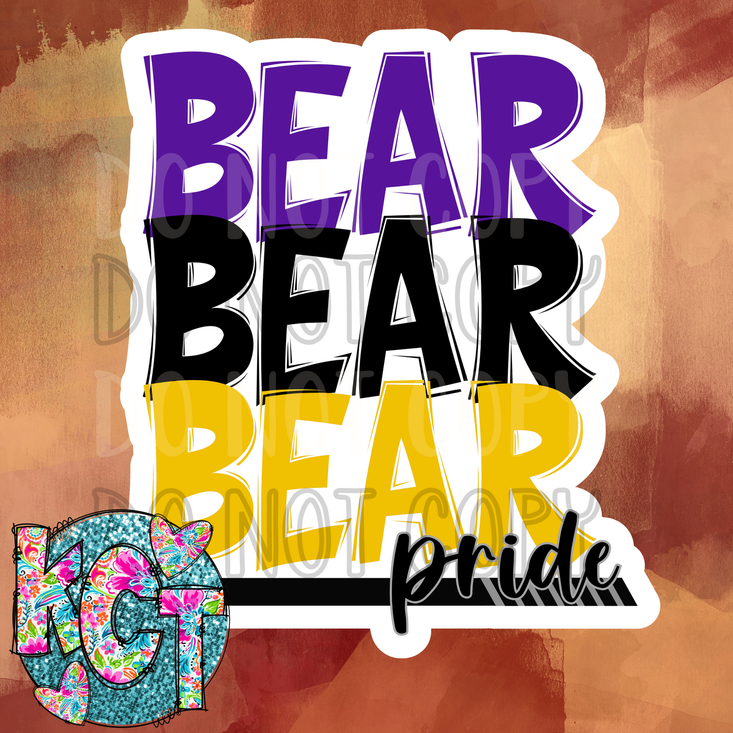 Bear Mascot Pride DC