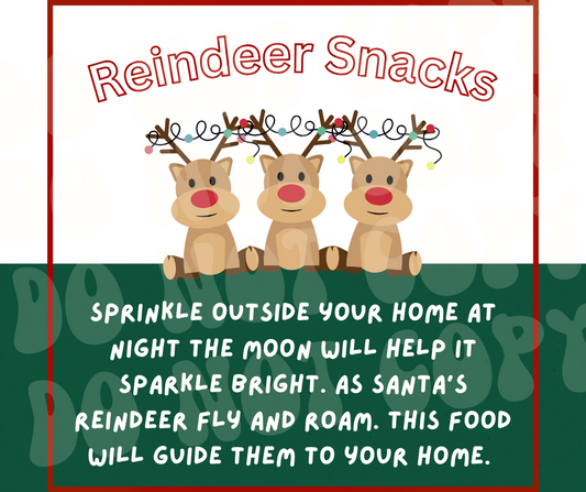 Reindeer Snacks cute reindeer with lights