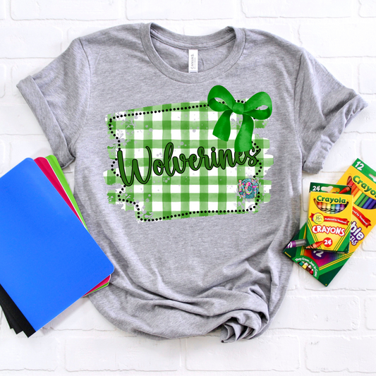 Wolverines Gingham DTF