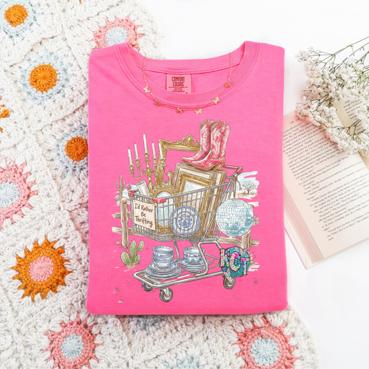 Thrifting and disco DTF