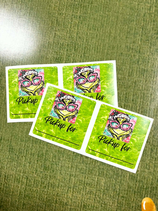 Grinch fur Pickup Sticker Sheets