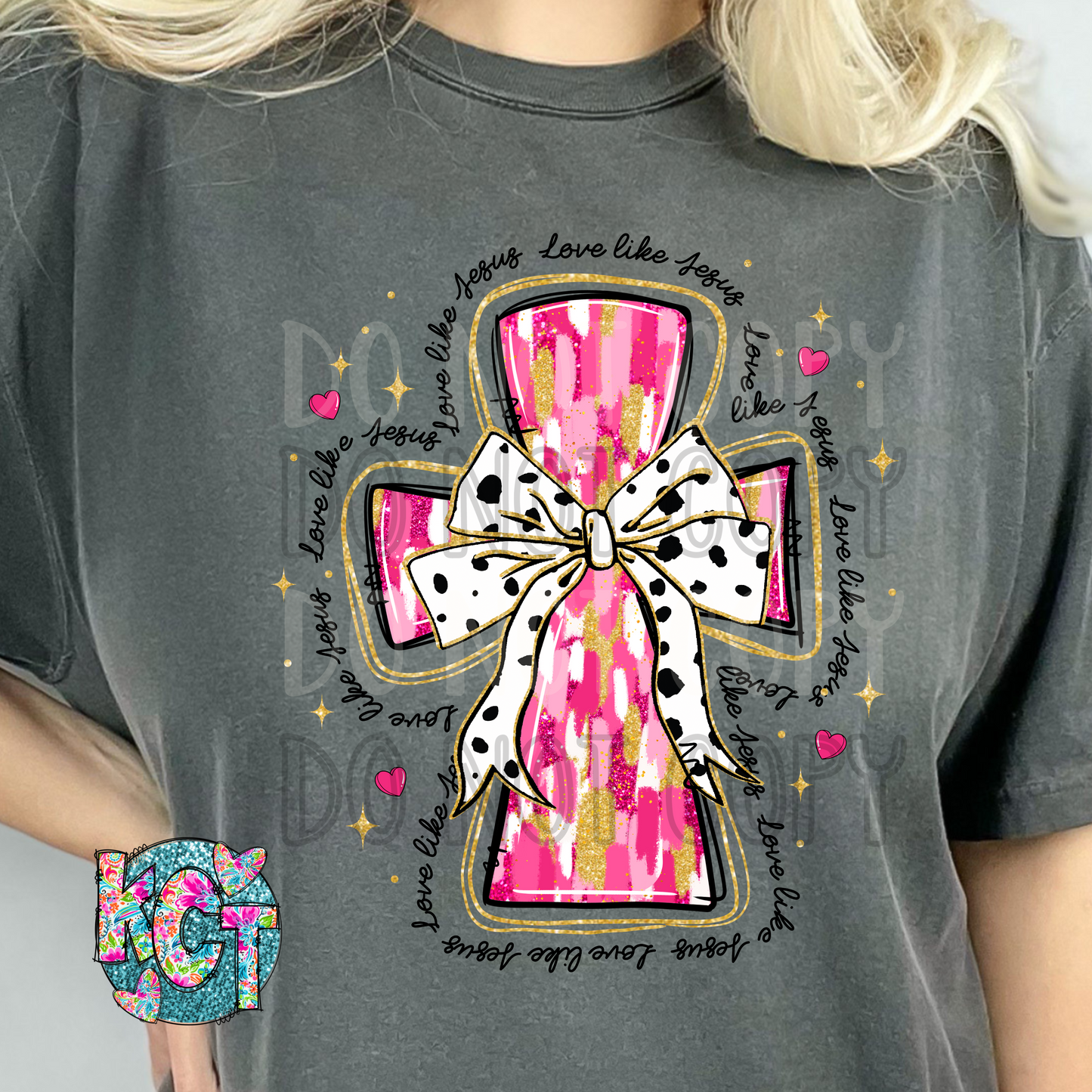 Love like Jesus Cross DTF