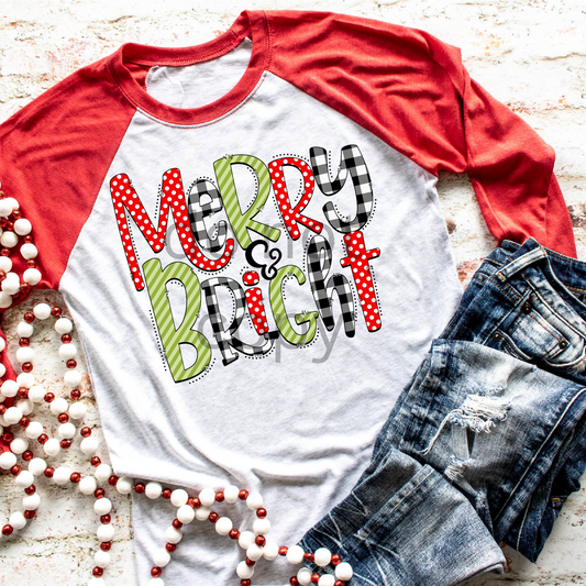 Merry and Bright  DTF