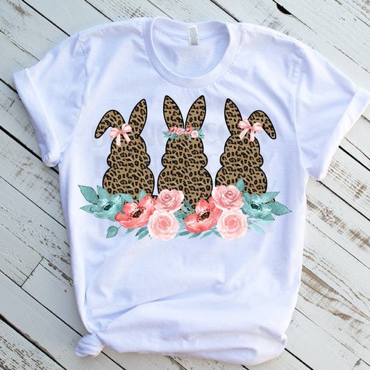 3 Leopard Bunnies DTF