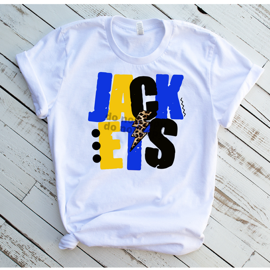 Jackets Lightning (Blue & Yellow)  DTF