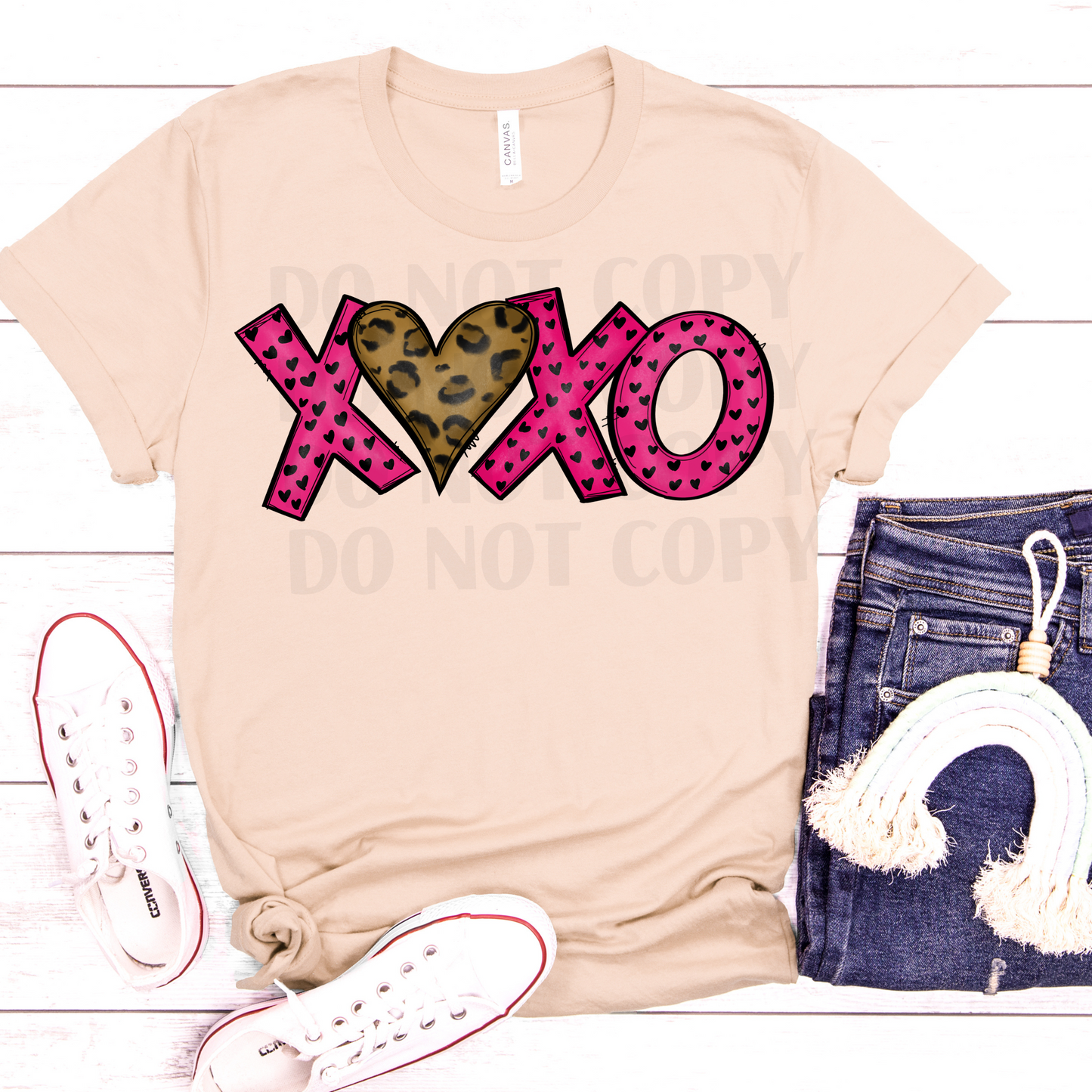 XOXO (Leopard Heart) DTF